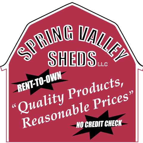 Spring Valley Sheds Sign - Quality Products, Reasonable Prices