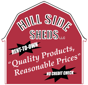 Hill Side Sheds Sign - Quality Products, Reasonable Prices